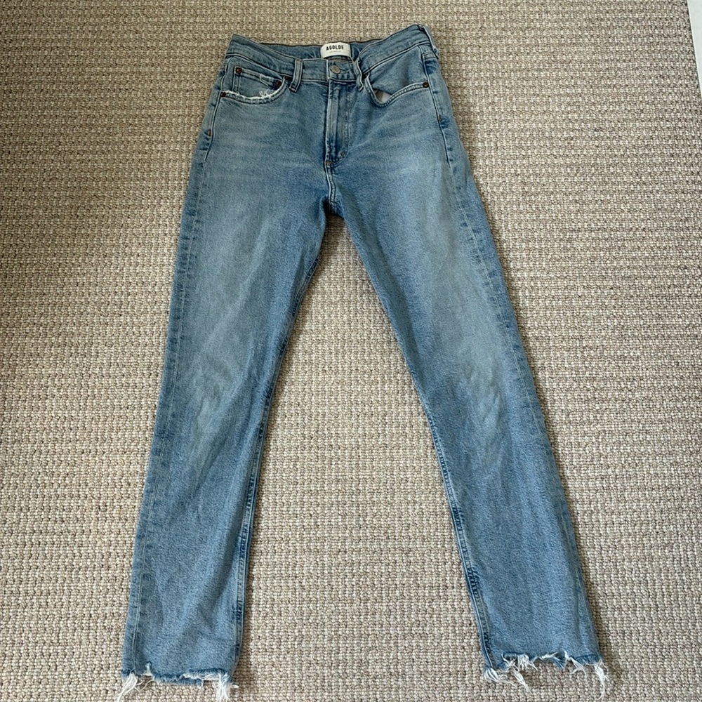 Agolde size 25 straight leg jean